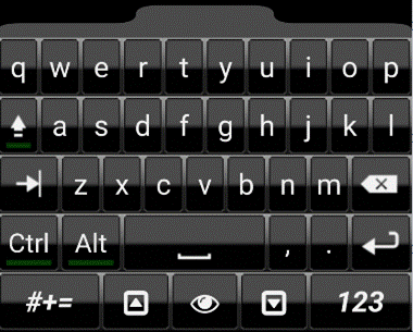 A black keyboard with white letters

Description automatically generated